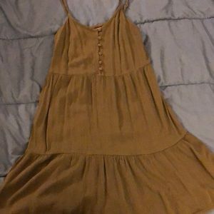 Olive green short dress